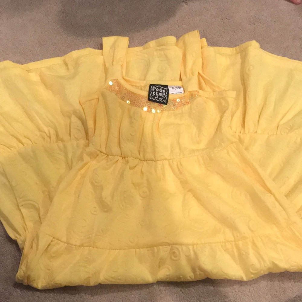 Yellow maxi dress